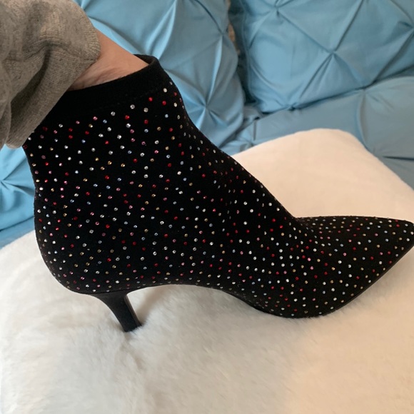 INC International Concepts Shoes - STUDDED BLACK BOOTS